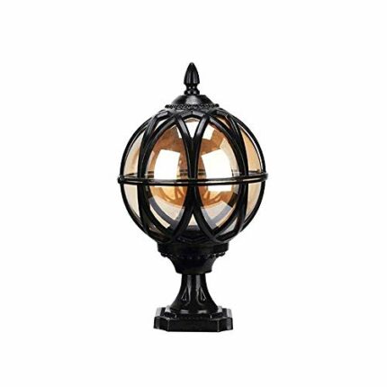 GJCQZQ Exterior Rainproof 32cm/37cm/43cm European Waterproof Column Headlight Outdoor Garden Villa Doorway Light Front Wall Outdoor Pillar Light