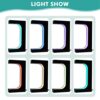 YJINGRUI Magnetic Floating Shoe Stand 16 Colorful LED Levitating Shoes Display 360 Degree Rotating Floating Sneaker Stand (Black)