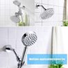 Michear Curved Forward Handheld Shower Stainless Steel Universal Extra Hose Pipe for Shower Head and Hose Extension Arm Bath Accessory