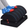 Foot Rest Under Desk Cushion - Adjustable Height 15 cm - Foot Stool - Premium Ergonomic Pad for Extra Leg Support - Breathable Mesh Cover - Non-S