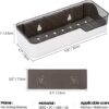 XMING Toilet Storage Rack Wall-mounted Non-perforated Bathroom Washroom Toilet Washstand Wall Corner Storage Rack