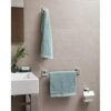 TATAY towel rail, 45cm, from the Kalo Collection, in chrome-plated zamak, with square canvas sports, and 3M fastening system, comfortable and und