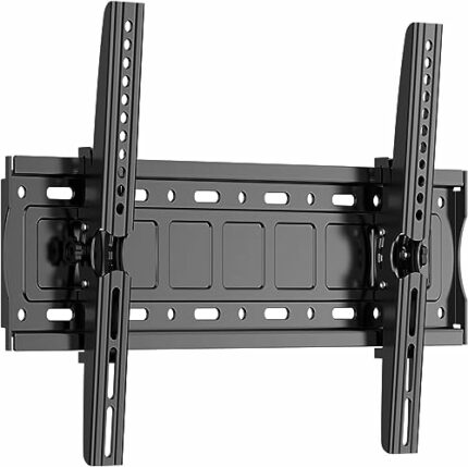 JXMTSPW TV Wall Bracket for Most 37-75 Inch LED LCD Plasma Flat Curved TVs, Sturdy Tilt TV Wall Mount with Max VESA 600x400mm, Up to 50kg, Up Dow