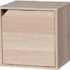 Iris Ohyama, Wooden Cabinet / Space Saving / Wooden Shelf / Storage Unit / Storage Cabinet, Stackable & Flexible , Office, Living Room, Bedroom -