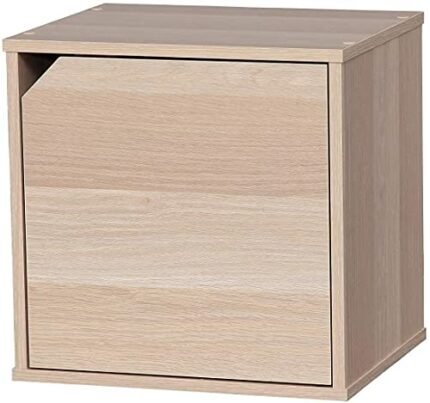 Iris Ohyama, Wooden Cabinet / Space Saving / Wooden Shelf / Storage Unit / Storage Cabinet, Stackable & Flexible , Office, Living Room, Bedroom -