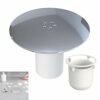 Shower Drain Cover，90mm/115mm Shower Trap Cover Replacement，Removable Shower Plughole Cover，Shower Waste Trap Cover Chrome Finish…
