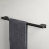 Tiger Bold Towel Rail, Stainless Steel, Black, 60 x 3.9 x 8.3 cm
