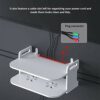 MOVKZACV Wall Mount DVD Shelf,Space Saving,Thickened board Strong Bearing Capacity,Punch-free For Router,Gamer Console, DVD Player, Remotes Etc