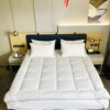 Feature Home Mattress Topper - 100% Hollow Fibre Bed Foam Hypoallergenic Microfiber with Strong Corner Straps for Luxury & Comfort Home Sofa Bed