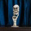 WUURAA Halloween Skull Mirror For Home Bedroom Bathroom Decoration Ornaments Skull Mirror Charm