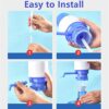 Xelparucoutdoor Drinking Water Hand Press Pump for Bottled Water Dispenser 5-6 Gal Home Office,Pitcher Water Filters 1