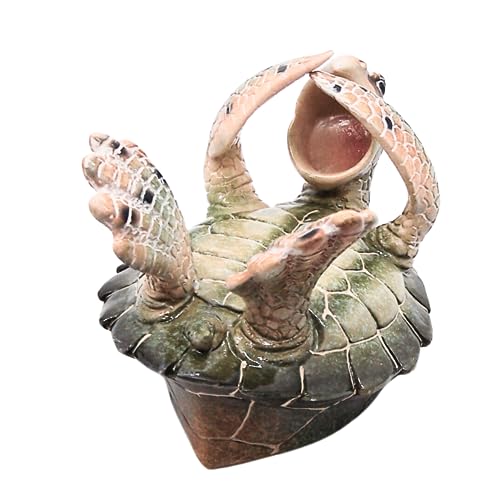 Turtle Wine Bottle Holder, Nautical Décor, Freestanding Tabletop Decoration, 5 Inches