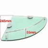 HAUSLER BATHROOM CORNER GLASS SHELF 6mm THICK TOUGHNED Tempered glass