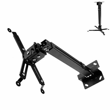 BIYM Universal Projector Mount Ceiling Bracket LCD DLP Tilt 360° Swivel