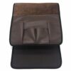 Jiakalamo 5 Pockets Sofa Side Couch Remote Control Holder- Chair Armrest Caddy Organizer PU Leather for Space Saving Organizer(Dark Brown)