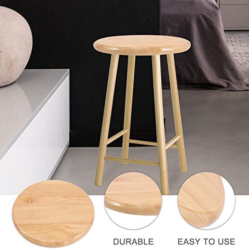 DOITOOL Wooden Bar Stool Seat Replacement Round Bar Stool Seat Round Chair Seat Top Wood Seat Replacements for Metal Chairs Stool Barstools, 11.6