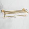 HIGOH Towel Racks,Bathroom Towel Rack Wall Mounted Towel Holder,European-Style All-Copper En Jade Towel Rack,Bathroom Hardware Accessories,Rack T