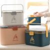 Cabilock Useful Household Medicine Box Multi- Layer Pill Box Portable Medicine Storage Box