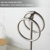 CHUNYU Classic Decorative Metal Fingertip Towel Holder Stand For Bathroom, Kitchen, Vanity And Countertops Towel Rings