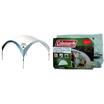Coleman Gazebo, Fastpitch Shelter for Garden and Camping, Sturdy Steel Construction, Large Tent & Side Panel for Event Shelter and Event Shelter