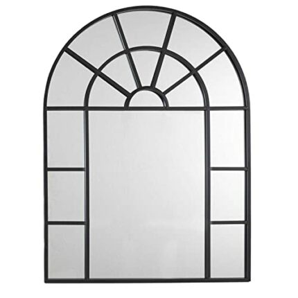 Metal Window Mirror 60 x 80 cm Wall Deco Mirror