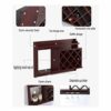 LIUZH Minimalist Wall Wine Rack, Wall Decoration Rack Restaurant Hanging Wine Cabinet