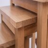 ARPHASLE Solid Wood Nesting Tables Set Of 3 Easy Assembly Nest Of Tables Living Room BedRoom (Natural Wood Color)