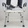 WANGZI Elderly Bath Chair Shower Chair Free Punching Elderly Shower Chair Bathroom Stool Bath Stool Non-Slip Bath Seat,White