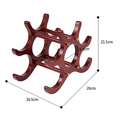 CZDYUF Creative European Solid Wood Wine Rack, Decorative Wine Bottle Rack, Home Living Room Furnishings Wine Rack
