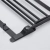 -Shelf,Towel Rack Foldable Double Row Towel Rack, Aluminum Wall Mounted Towel Rail, Black Towel Holder for Bathroom Kitchen Storage