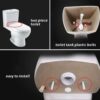4 Pack Plastic Toilet Tank Bolts, M10 Toilet Cistern to Toilet Pan Fixing Fitting Sealing Kit Close Coupling Bolts WC Tank to Bowl Bathroom Toile