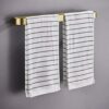HIGOH Towel Rack Bathroom Toilet Bathroom Towel Rack Towel Rail Space Aluminum Towel Holder Shelf Wall-Mounted Finishing Rack Towel Stand Kitchen