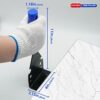 MANUFORE Trim Puller Pry Bar with Silicone Handle and 1050 Steel Multi-Tool Heavy Duty Tile Removal Tool for Removing Wood Floor, Baseboard, Door