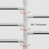LIUZH Swivel Towel Bars Towel Rack Holder Wall Mounted Rotatable Bathroom Accessories