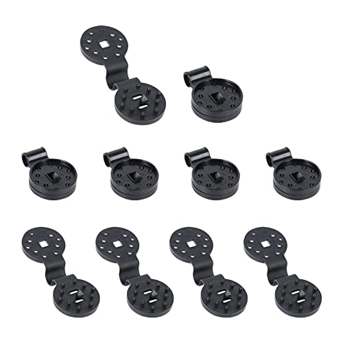 10pcs Greenhouse Film Sunshade Net Clip,Black Sunshade Clip Shade Cloth Clip,Shade Cloth Plastic Clips for Sun Shade Net, Anti Bird Netting,Garde