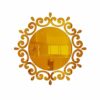 3D Crystal Lighting Sticker Mirror Restaurant Bedroom Corridor Mirror Wallpaper Restaurant Stereo Wall Sticker Stylish and Populardurable