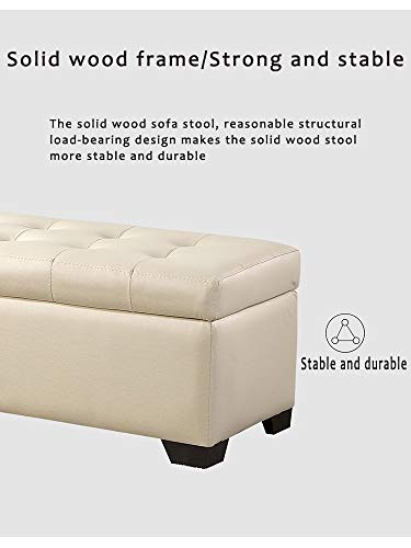 Cloth Bed End Stool Clothing Store Storage Small Sofa Bench Bench Household Solid Wood Storage Shoe Cabinet (Color : Brown, Size : 120x45x40cm) (