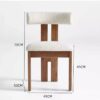 LUKEO Designer Kitchen Dining Chair Table Dining Chair Hotel Office Lounge Household Items