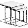 Premier Housewares Nest Of Tables Coffee Table For Living Room Living Room Tables Coffee Table Nest Tables Living Room 42 X 40 X 40 Cm Set Of 3,