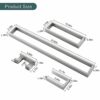 TNOMS Brushed Bathroom Hardware Accessories Set 4 Pcs Stainless Steel Wall Mounted Towel Bar Set, 23.6 Inch Towel Rack Set