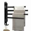 Towel Bar, Upgraded Swivel Towel Rack Aviation Aluminium Four in ONE Towel Racks for Bathroom Space Saving Swing Out 180° Rotation Towel Hanger H