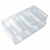 Rehomy Clear Stackable Plastic Refrigerator Rack Water Bottle Holder Storage Organizer for Champagne Water Bottles