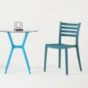 WALNUT Creative Plastic Chair Dining Chairs for Dining Rooms Restaurant Furniture Living Room Kitchen Cafe Dining Chairs (Color : B)