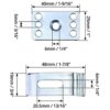 QWORK® Undermount Sink Clips, Epoxy Undermount Sink Brackets Supports for Bathroom Kitchen, 10 Pack