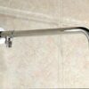 Aothpher 60cm (Arm-53cm + Base-7cm) Wall Mounted Stainless Steel Shower arms for Fixed Shower Heads with Copper Holder (Stainless_Steel, 53cm)