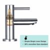Wasserrhythm DT28G Taps Pair, Basin Tap-28g Basin