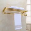 HIGOH Towel Racks,Bathroom Towel Rack Wall Mounted Towel Holder,All Copper European Towel Rack,Jade Bath Towel Rail,Bathroom Hardware Bathroom Wa