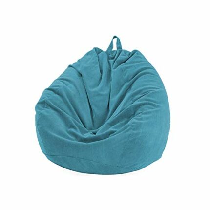 Kisbeibi Bean Bag Chair Cover Only Without Filling, Washable Ultra Soft Corduroy Beanbag Cover for Stuffed Animal Storage&Memory Foam Bean Bags f