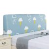Zoey's store Nordic Style Stretch Back Cover for Headboards - Curved Leather Wood Protector Cover - 5ft x 2.6ft