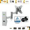 RICOO TV Wall Bracket Mount Tilt & Swivel Universal Monitor Mounting S1711 Holder Arm also for Curved 4K LCD LED Television / 13-32 Inch VESA 75x